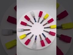 लघु बांसुरी अतिरिक्त लंबे अंत मिलों कोने त्रिज्या अंत मिल Naco4 लेपित कार्बाइड अंत मिल 5 मिमी