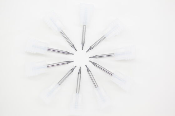 अच्छी कीमत 0.047" एल्यूमिनियम मिश्र धातु, कॉपर मिश्र धातु पीवीडी कोटिंग के लिए 3 बांसुरी वैरिएबल हेलिक्स माइक्रो-व्यास एंड मिल्स ऑनलाइन